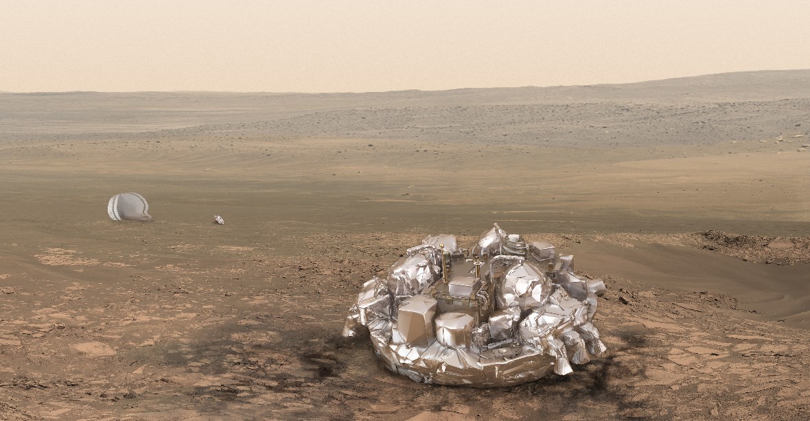 Modul Schiaparelli přistál na Marsu. Čeká se, zda dosedl bez poškození
