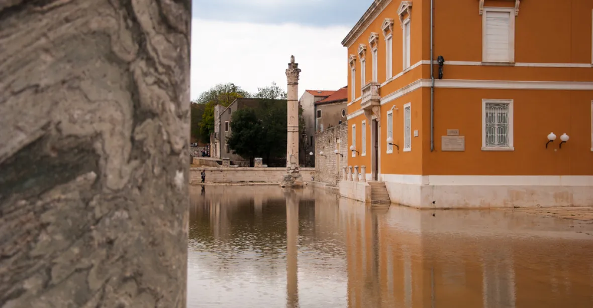 Chorvatský Zadar je pod vodou, intenzita deště překonala i hurikán Irmu
