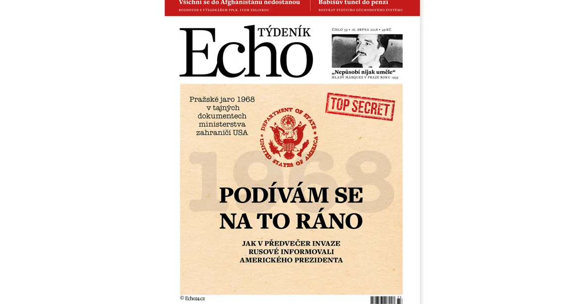 Týdeník Echo: Československá tragedie, tunel do penzí a Márquez za oponou