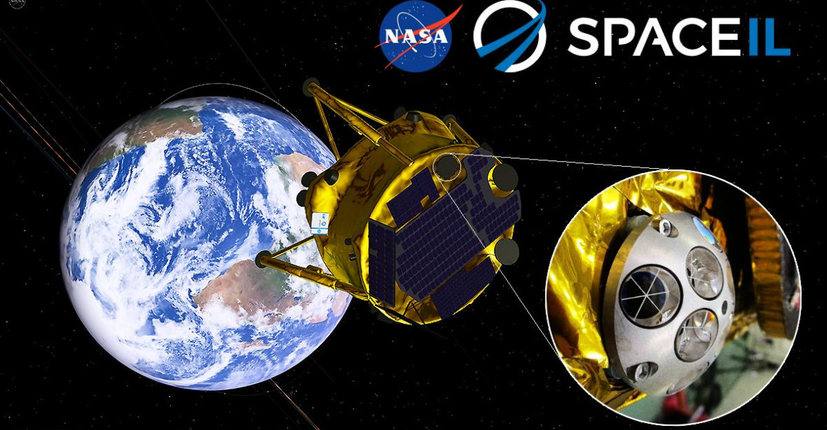 Izraelská sonda nejprve nezažehla motory. Nyní míří na Měsíc s archivem lidských dějin