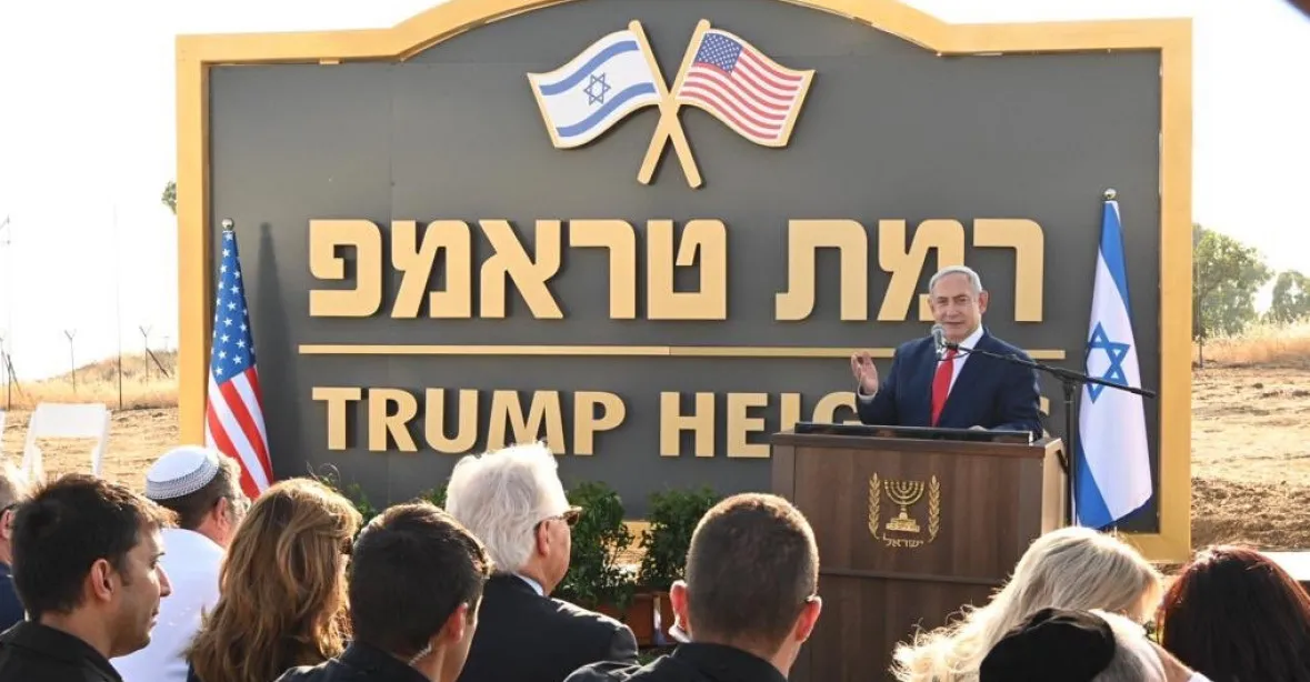 Trumpův vrch. Netanjahu na Golanech otevřel novou židovskou osadu