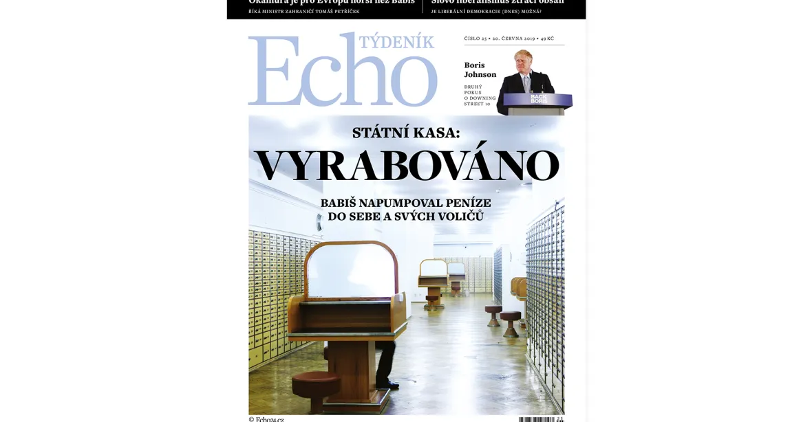 Týdeník Echo: Napumpované peníze, kdo by zhoršil pověst České republiky a co je liberalismus