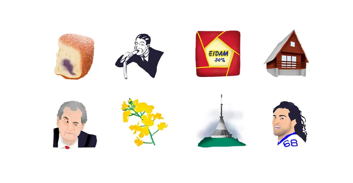 FOTO: Emoji speciálně pro Čechy. Nechybí ani Zeman v člunu, koblihy či Jágr