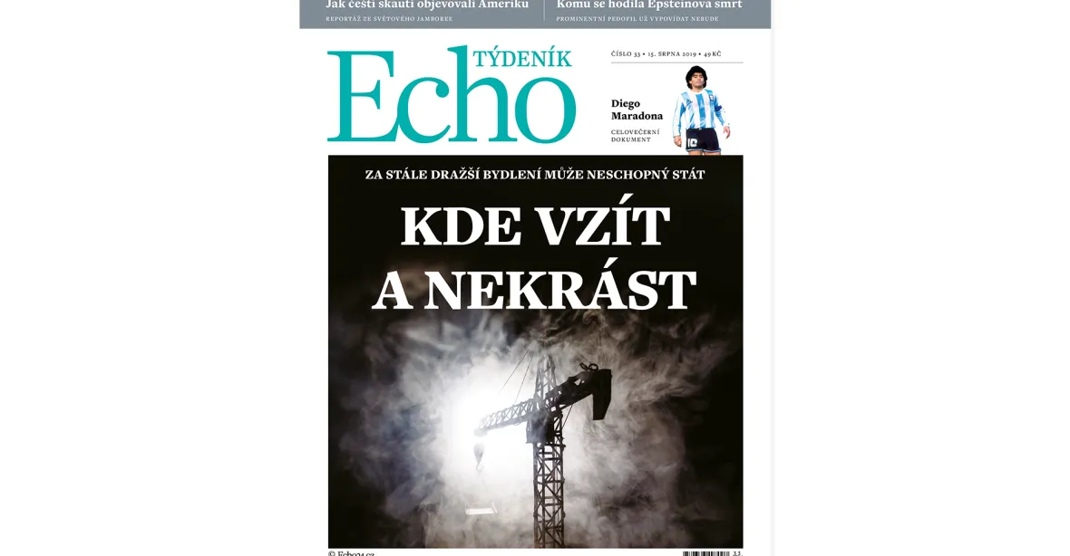Týdeník Echo: Nedostupné bydlení, plány Tomáše Czernina a čeští skauti v Americe