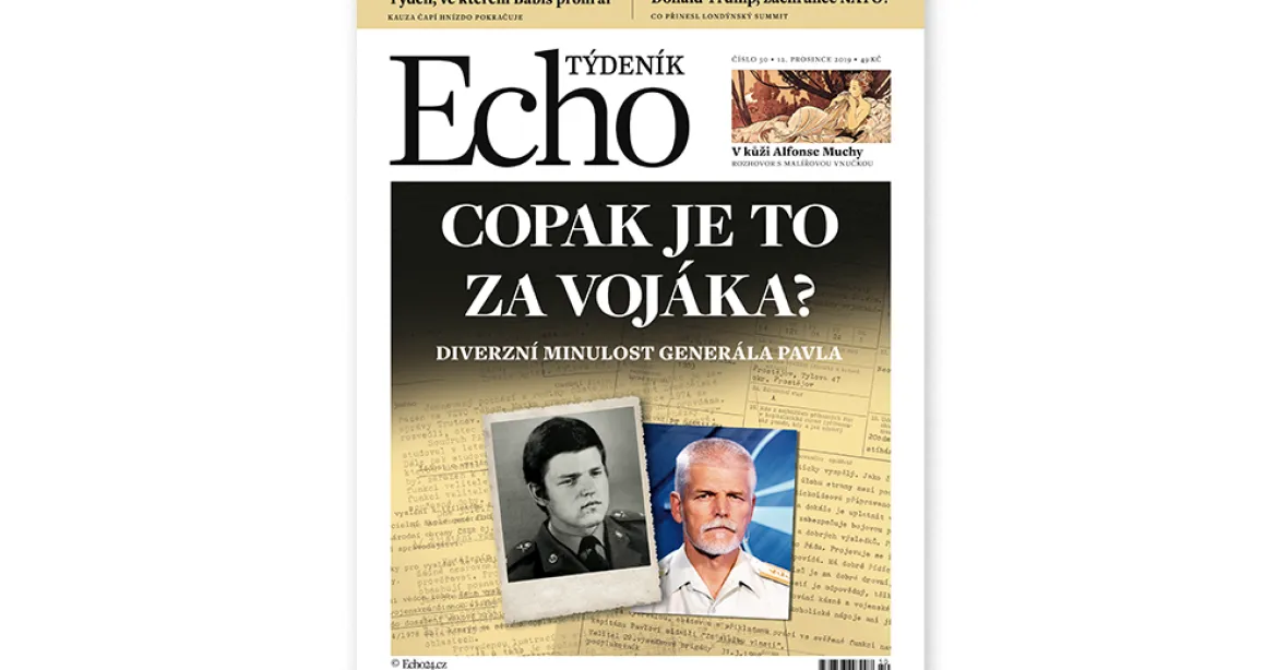 Týdeník Echo: Komunistický kostlivec v generálově skříni, proč Česko ustrnulo a dědeček Mucha