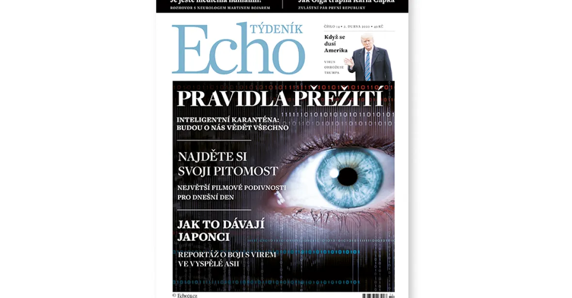 Týdeník Echo: Rizika inteligentní karantény, reportáž z Tokia a jak to vidí exministr zdravotnictví