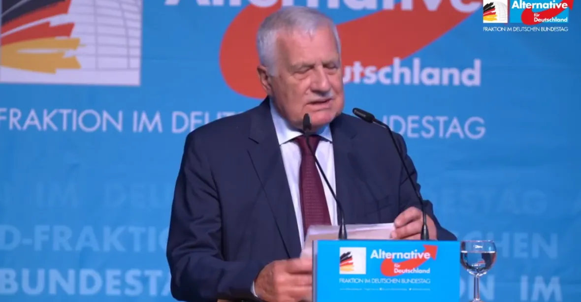 Klaus v projevu před AfD: Dnešní EU nevede ke svobodě. Nastalá tichá revoluce nás zničí