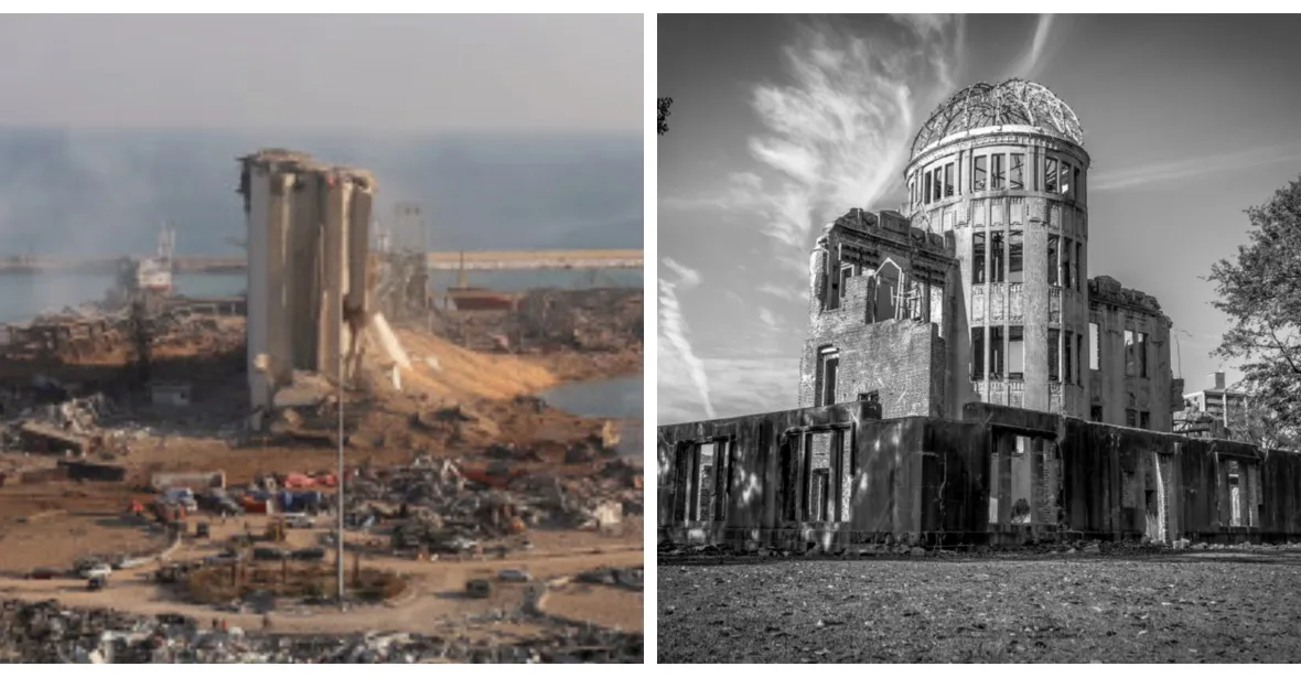 Silo v Bejrútu, které přečkalo obří výbuch, postavili Češi. Stejně jako palác v Hirošimě