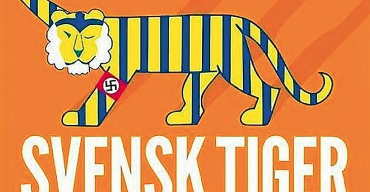 Švédský tygr umí i kousat. Nově má svastiku a hajluje