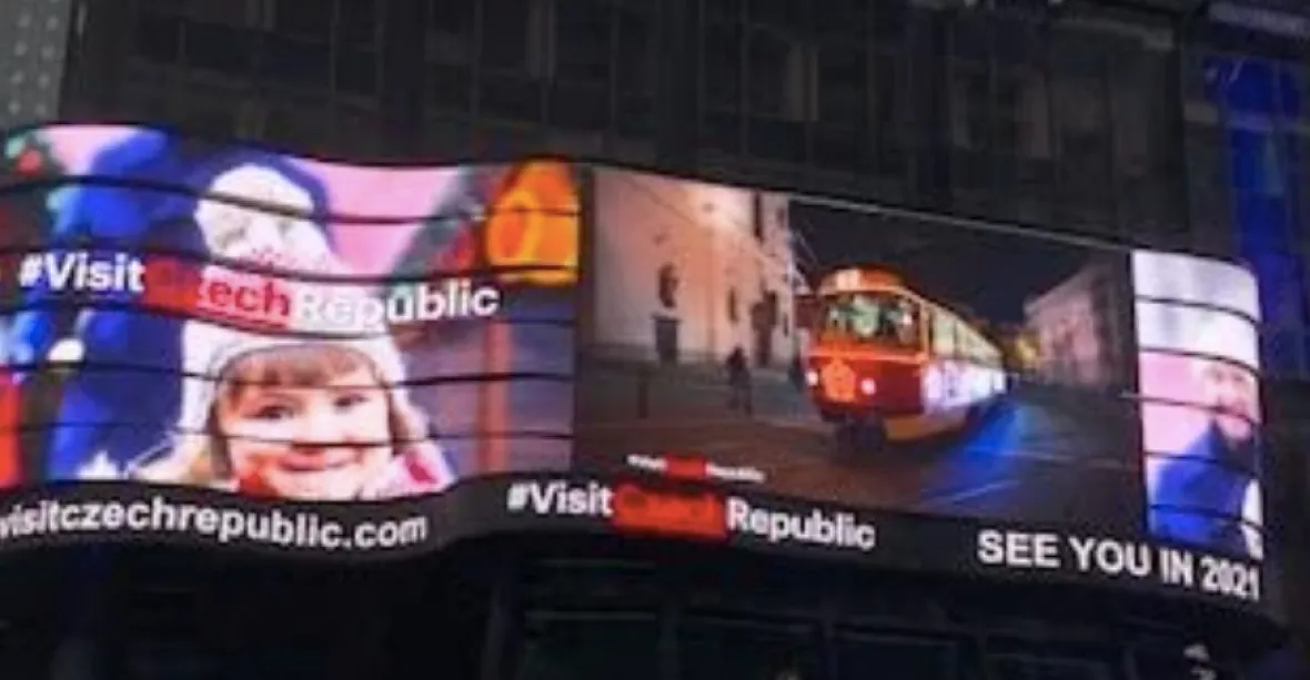 Přijeďte k nám, láká Česko i přes covid vánočním spotem na Times Square