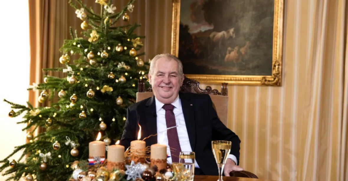 Prezident Zeman opět pronese 26. prosince vánoční poselství
