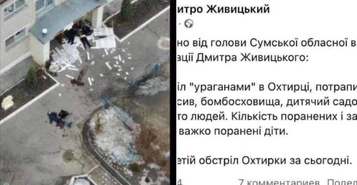ONLINE: Kyjev v sevření. Ruské střely údajně zabily děti ve školce