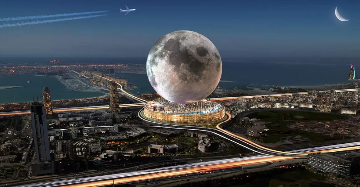 Další extravagance v Emirátech. Moon Dubai, vesmírný hotel pro deset milionů turistů ročně