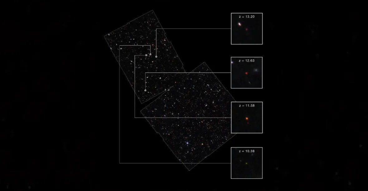 Staré skoro jak vesmír samotný. Webbův teleskop odhaluje nejstarší známé galaxie