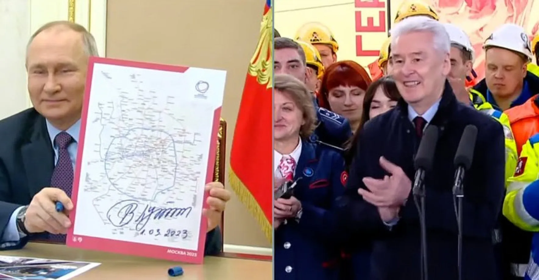 Putin otevřel novou linku moskevského metra. Nepřišel, účastnil se virtuálně