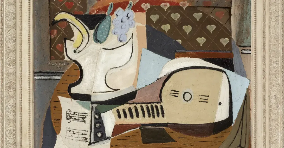 Fillův obraz Podnos s ovocem a mandolína se v aukci prodal za 11,4 milionů