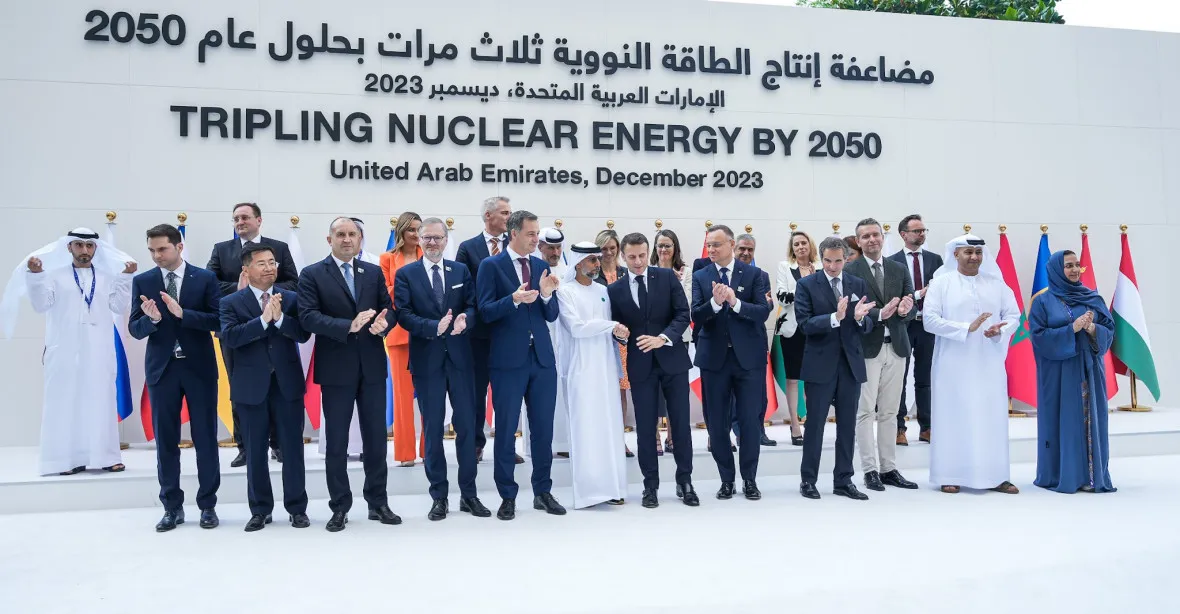 „Začněme financovat jádro a ztrojnásobme do roku 2050 počet reaktorů,“ vyzvala v Dubaji dvacítka zemí