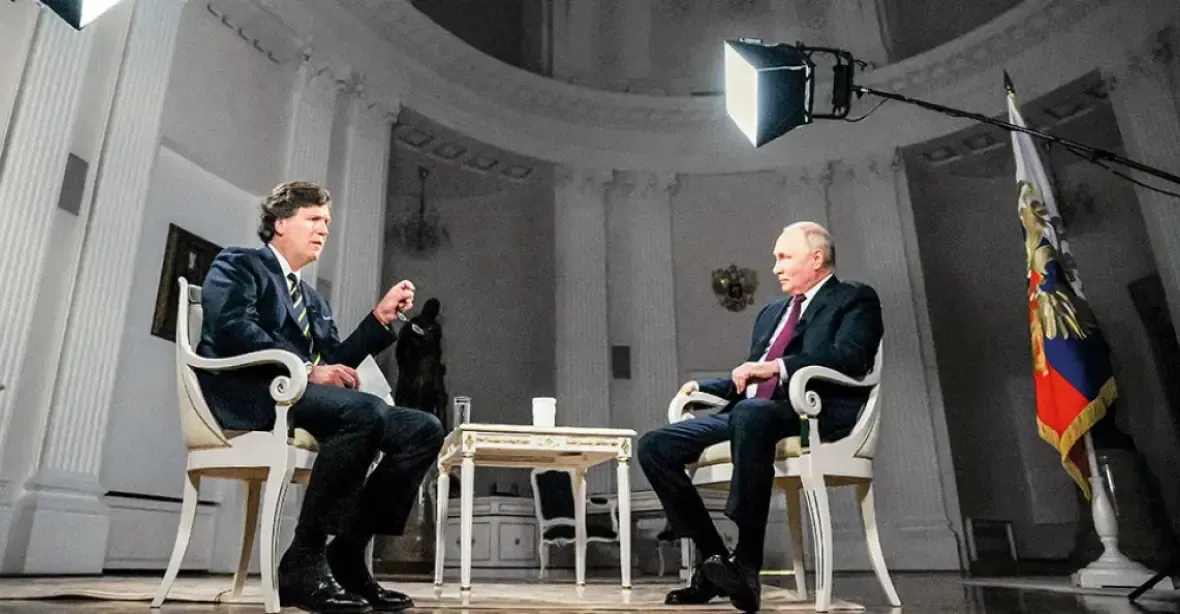 Carlson o Putinově důvodu k válce: „Jedna z nejhloupějších věcí, jakou jsem kdy slyšel“